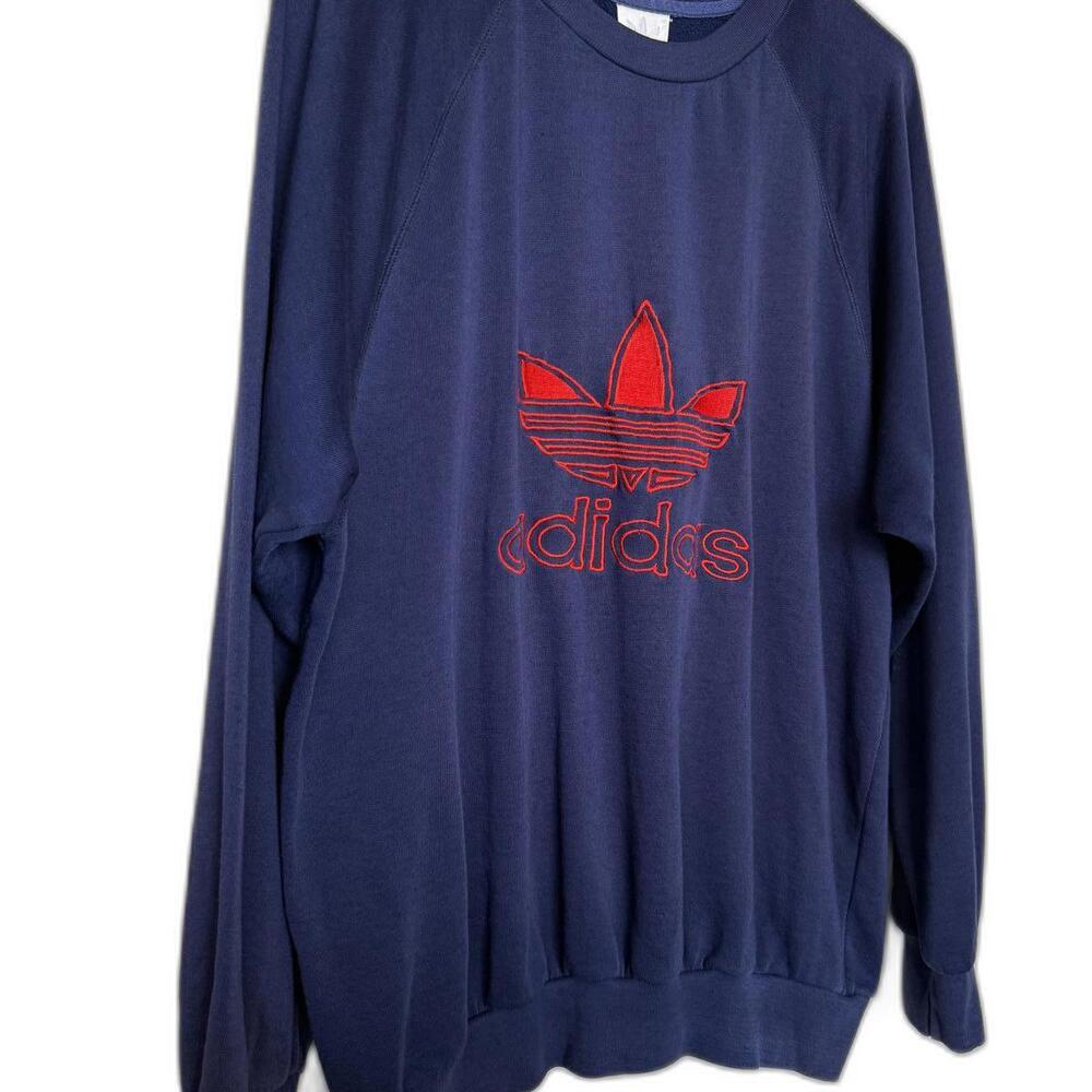 Vintage‎ navy blue Adidas Raglan sweatshirt